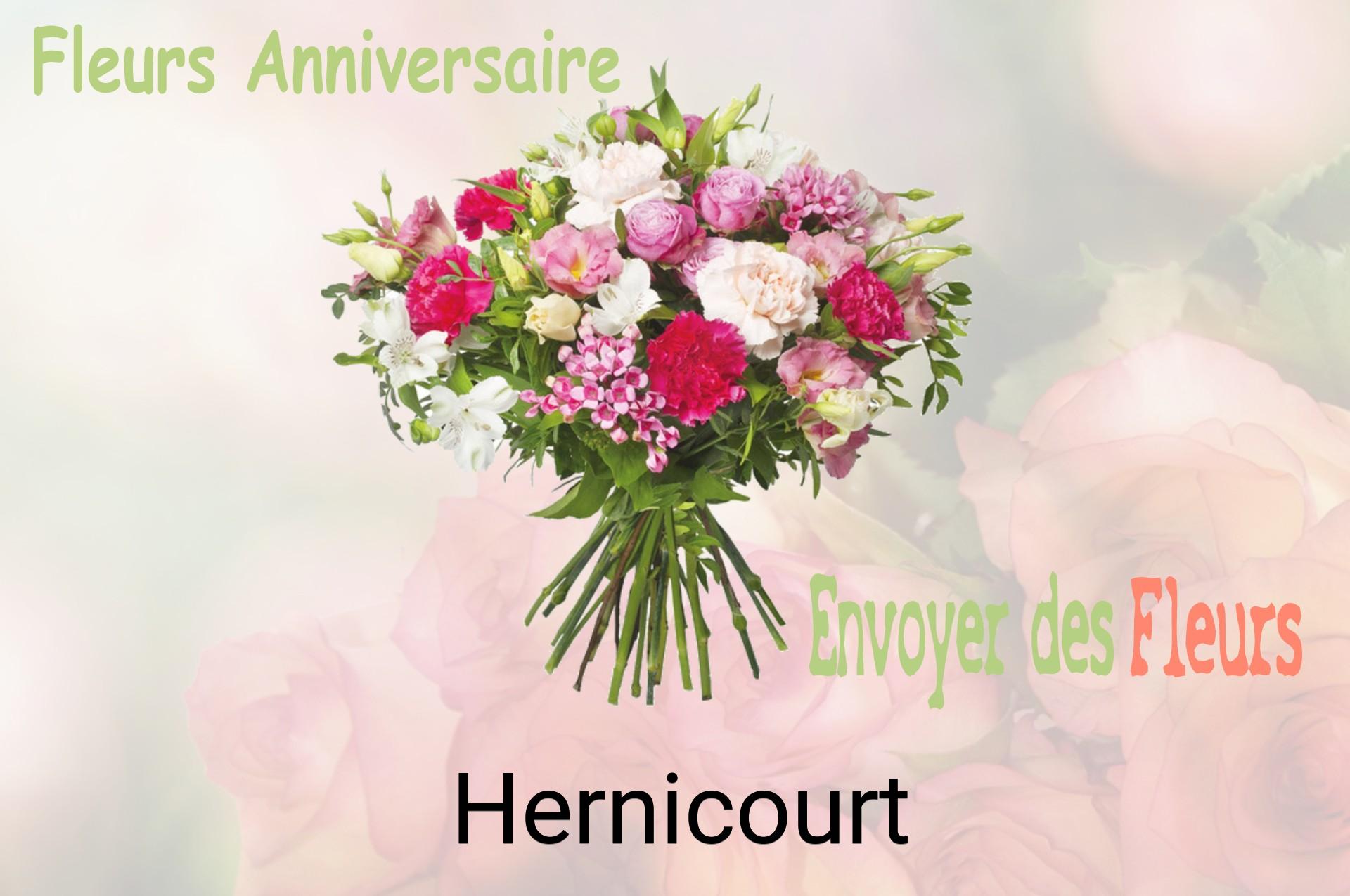 Bouquet de fleurs d’anniversaire livré à Hernicourt
